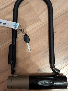 kryptonite bicycle Security Durable U-Lock with key Bike